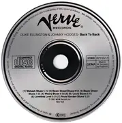 CD - Duke Ellington & Johnny Hodges - Back To Back (Duke Ellington And Johnny Hodges Play The Blues)