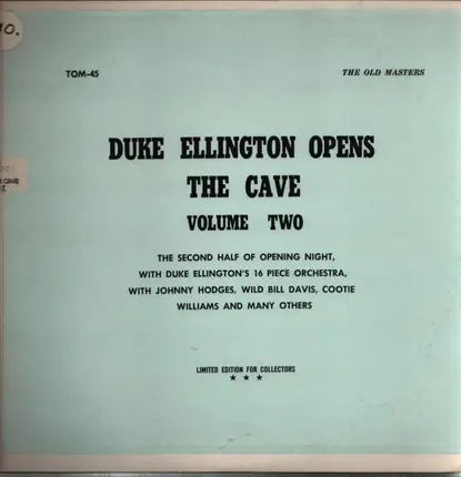 Duke Ellington - Duke Ellington opens The Cave - Volume Two
