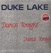 12inch Vinyl Single - Duke Lake - Dance Tonight - Blue & White Splatter Vinyl