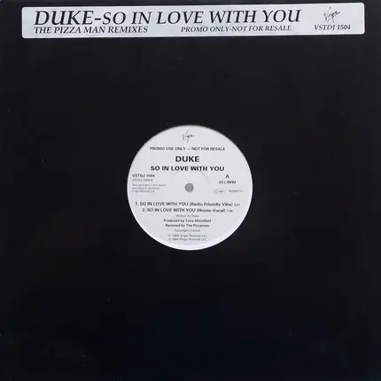 Duke - So In Love With You (The Pizzaman Remixes)
