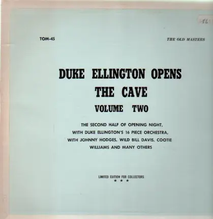 Duke Ellington - Duke Ellington opens The Cave - Volume Two
