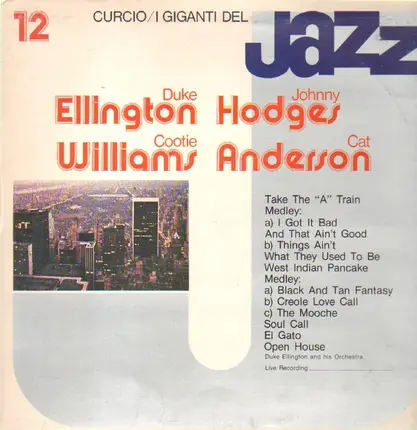 Duke Ellington / Johnny Hodges / Cootie Williams / Cat Anderson - I Giganti Del Jazz Vol. 12