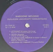 LP - Duquesne University Tamburitzans - Narodne Melodie