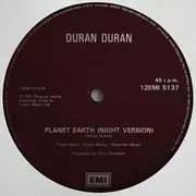 12inch Vinyl Single - Duran Duran - Planet Earth (Night Version) - Burgundy Labels
