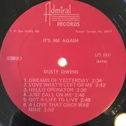 LP - Dusty Owens - Hey There...It's Me Again - Still sealed