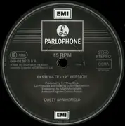 LP - Dusty Springfield - In Private