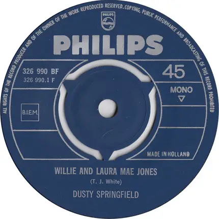 Dusty Springfield - Willie And Laura Mae Jones