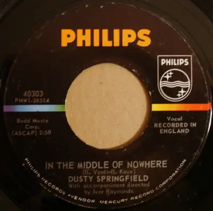 Dusty Springfield - In The Middle Of Nowhere