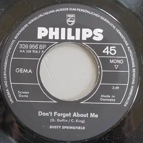 Dusty Springfield - Don't Forget About Me