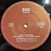 LP - Dusko Goykovich / Joe Haider Quintett - After A Long Time