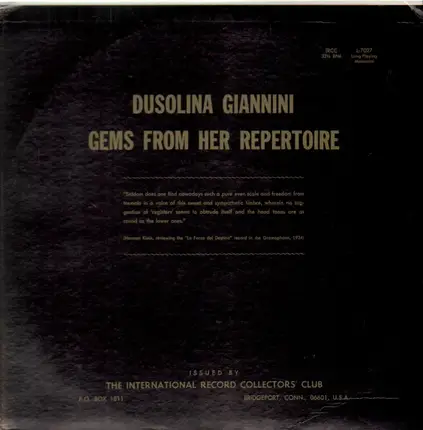 Dusolina Giannini - Gems From Her Repertoire