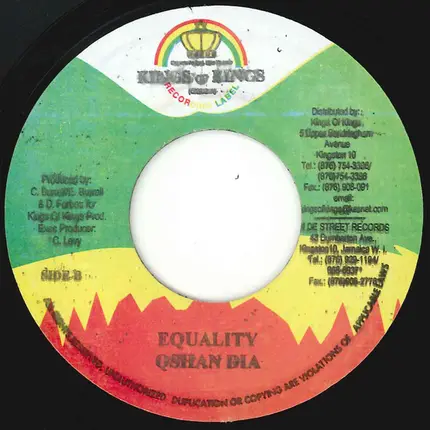 DYCR / Qshan Dia - Town To Town / Equality