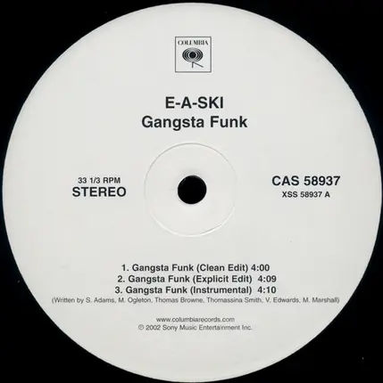 E-A-Ski - Gangsta Funk
