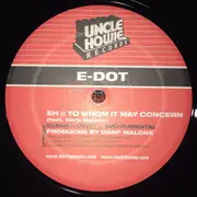 12inch Vinyl Single - E-Dot - The Way I Live / To Whom It May Concern