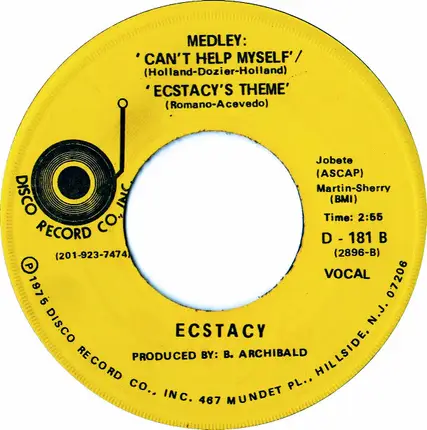 Ecstacy - Living In Ecstacy / Ecstacy's Theme