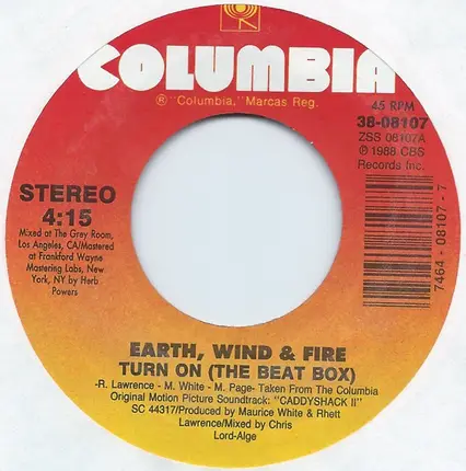 Earth, Wind & Fire - Turn On (The Beat Box)