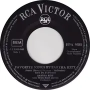 7inch Vinyl Single - Eartha Kitt With Henri René And His Orchestra - Favorite Songs By Eartha Kitt - EP