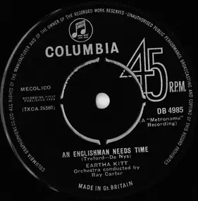 Eartha Kitt - An Englishman Needs Time / Little White Lies