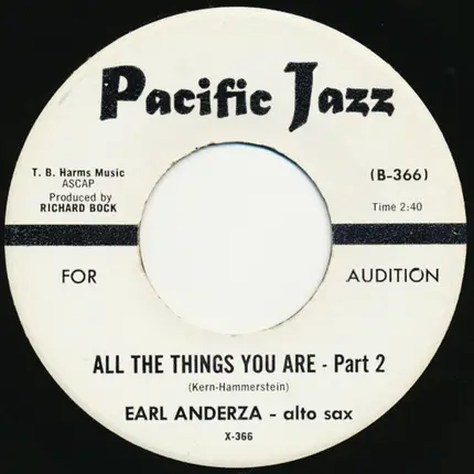 Earl Anderza - All The Things You Are