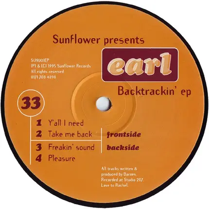 Earl - Backtrackin' EP