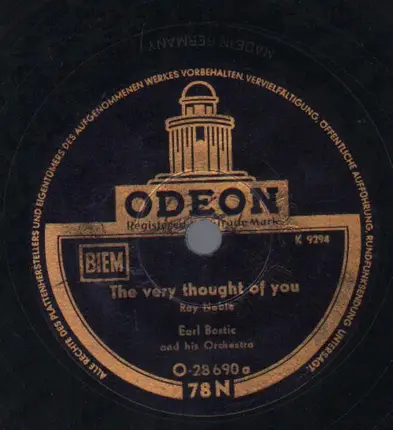 Earl Bostic - The Very Thought Of You / Memories