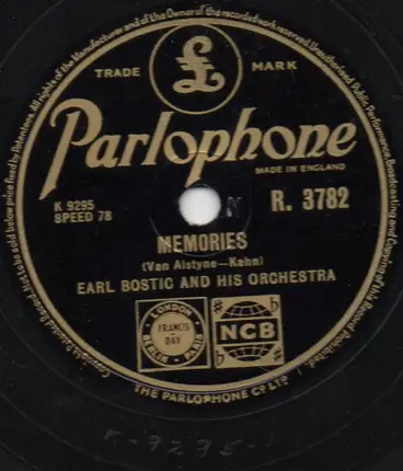 Earl Bostic And His Orchestra - Memories / The Very Thought Of You