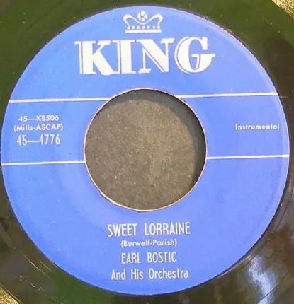 Earl Bostic And His Orchestra - Sweet Lorraine / Melody Of Love