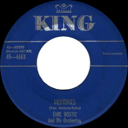 Earl Bostic And His Orchestra - The Very Thought Of You / Memories