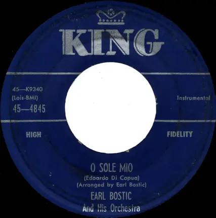 Earl Bostic And His Orchestra - Poeme / O Sole Mio