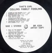 LP - Earl Collins - That's Earl - Collins Family Fiddling