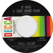 Earl Grant - It Was A Very Good Year / If I Only Had Time (Je N'Aurai Pas Le Temps)