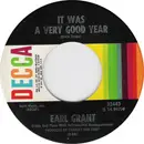 7inch Vinyl Single - Earl Grant - It Was A Very Good Year / If I Only Had Time (Je N'Aurai Pas Le Temps)