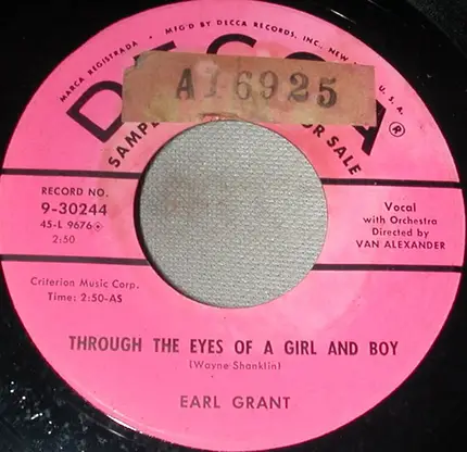 Earl Grant - Thanks For You