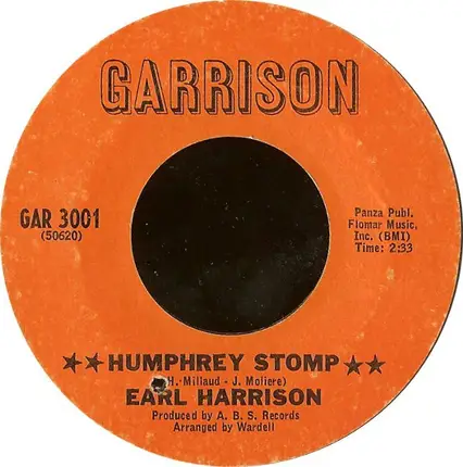 Earl Harrison - Humphrey Stomp / Can You Forgive Me