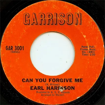 Earl Harrison - Humphrey Stomp / Can You Forgive Me