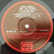 LP - Earl Hines And His All-Stars - Earl Hines At Club Hangover