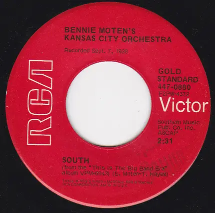 Earl Hines And His Orchestra / Bennie Moten's Kansas City Orchestra - Boogie Woogie On St Louis Blues