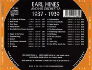 CD - Earl Hines And His Orchestra - 1937-1939