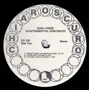 LP - Earl Hines - Quintessential Continued - Gatefold