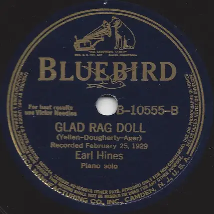 Earl Hines - Rosetta / Glad Rag Doll