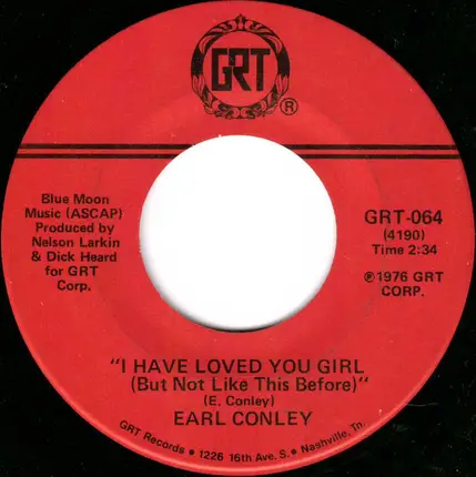 Earl Thomas Conley - Queen Of New Orleans / I Have Loved You Girl (But Not Like This Before)