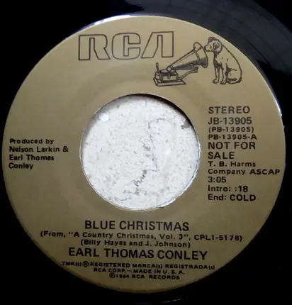Earl Thomas Conley - White Christmas / Blue Christmas