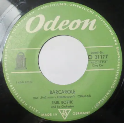 Earl Bostic And His Orchestra - Träumerei Cha-Cha / Barcarole