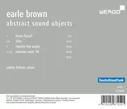 CD - Earle Brown / Sabine Liebner - Abstract Sound Objects