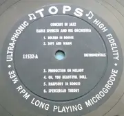 LP - Earle Spencer & His Orchestra - Concert In Jazz