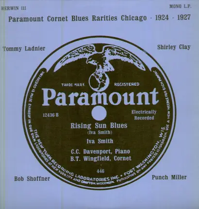 Early Jazz Compilation - Paramount Cornet Blues Rarities Chicago - 1924-1927