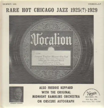 Early Jazz Compilation - Rare Hot Chicago Jazz 1925(?)-1929
