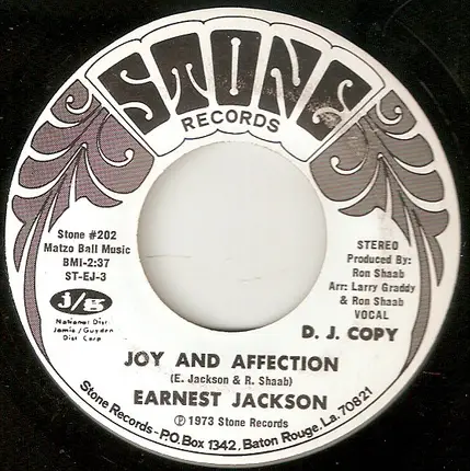 Earnest Jackson - Joy And Affection
