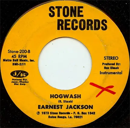Earnest Jackson - Love And Happiness / Hogwash