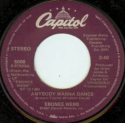 Ebonee Webb - Anybody Wanna Dance